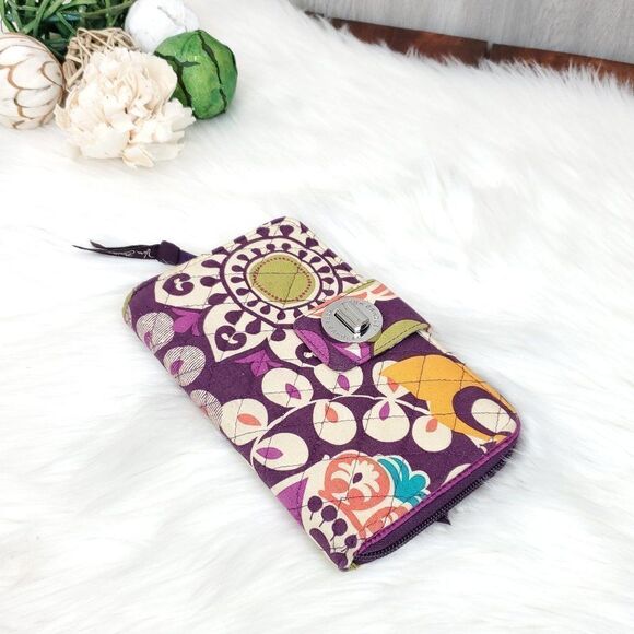 Vera Bradley Turn Lock Wallet Clutch - Picture 3 of 13